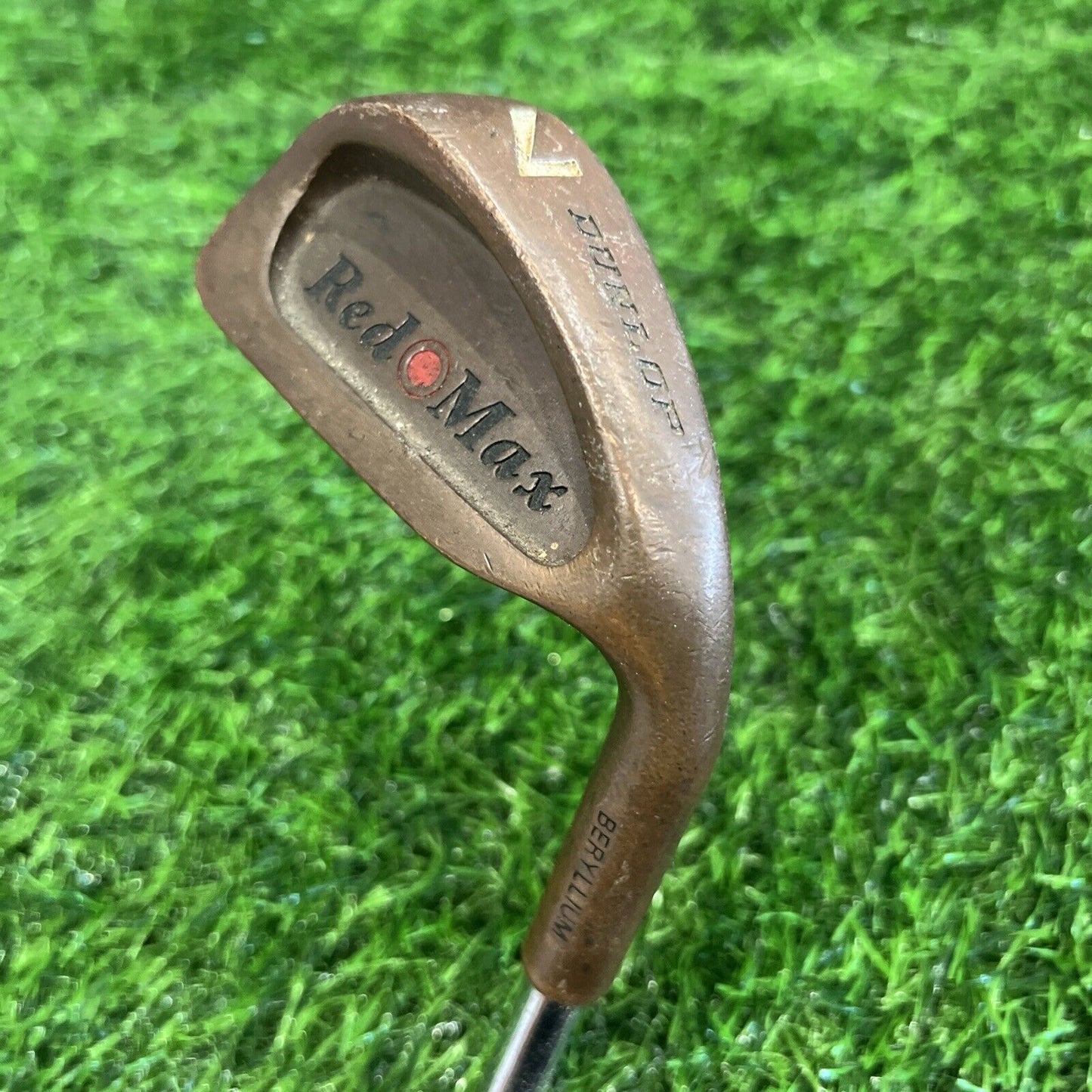 Rare VTG Dunlop Red Max 7 IRON BECU Berrylium Copper STIFF shaft (i172) 🔥