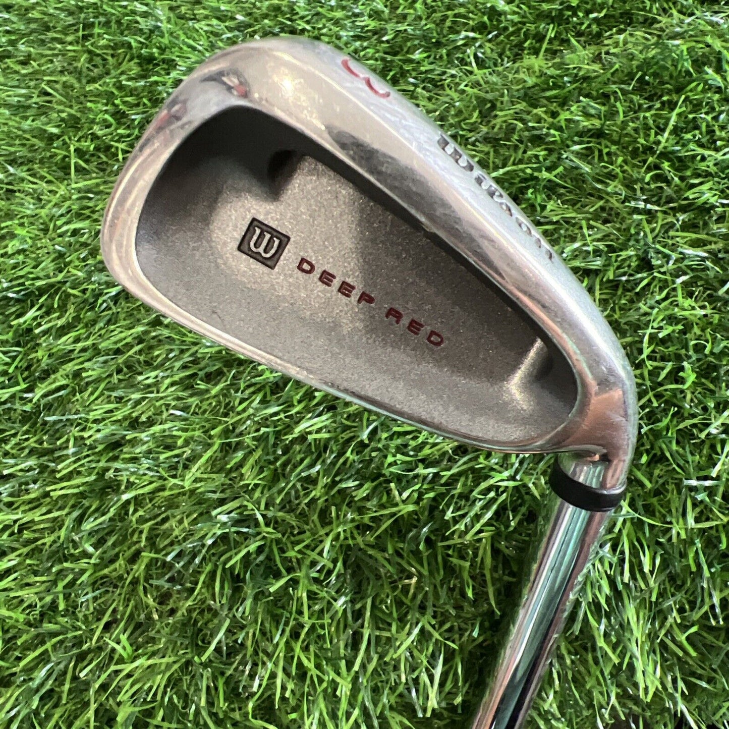 Wilson Deep Red RH 3 Iron Steel Fat Shaft Fluid Feel R Flex 40”