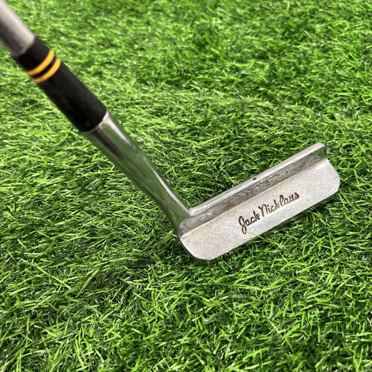 RH MacGregor Jack Nicklaus JN100 Blade Putter 35.5" with Leather Wrap Grip P268