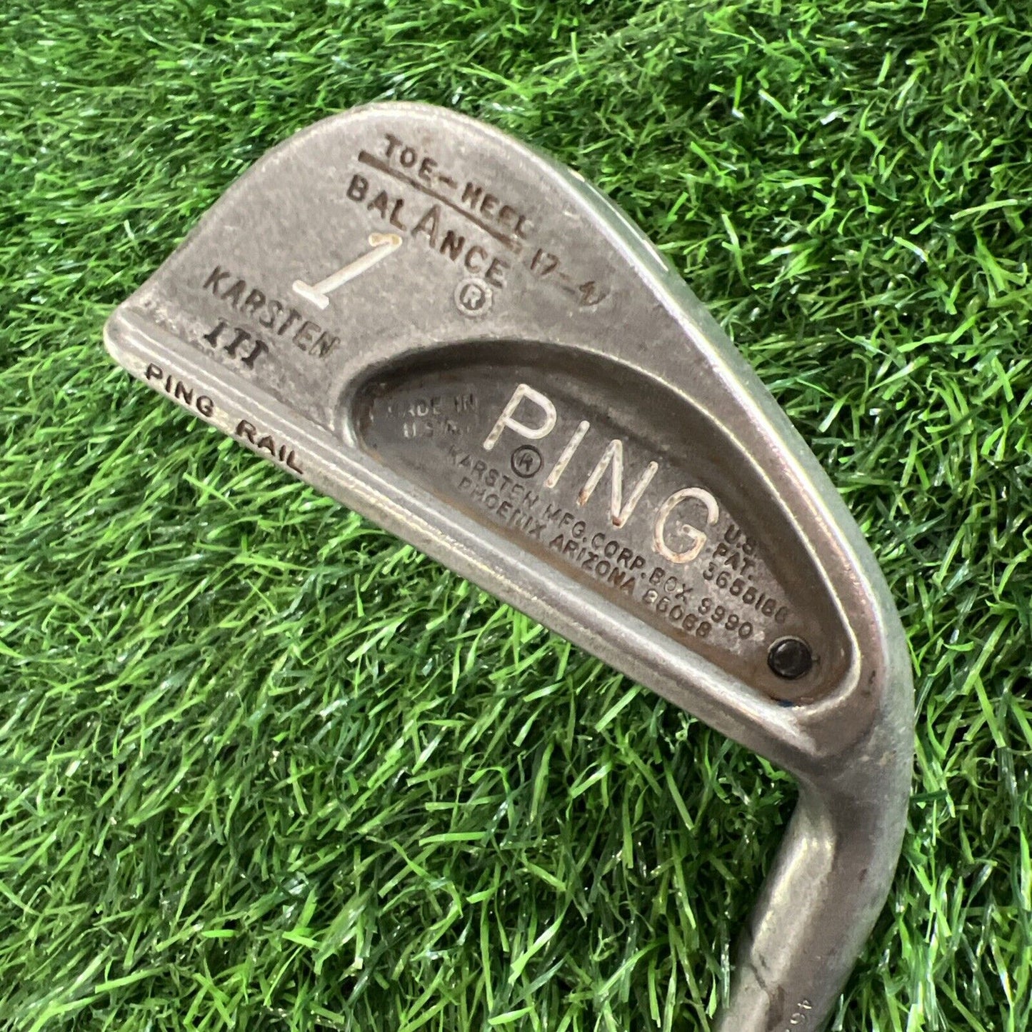 Ping Karsten III Single Black Dot Single 1 Iron Karsten Steel Shaft I280
