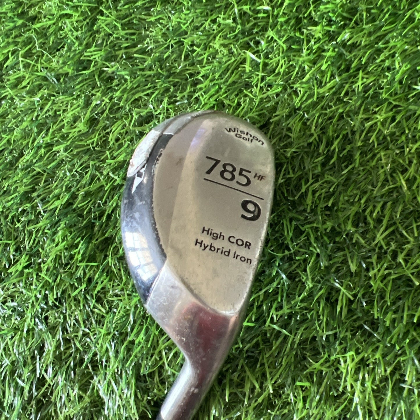 Wishon Golf 785HF 9 Hybrid Iron TaylorMade R Flex Shaft Good Grip I356
