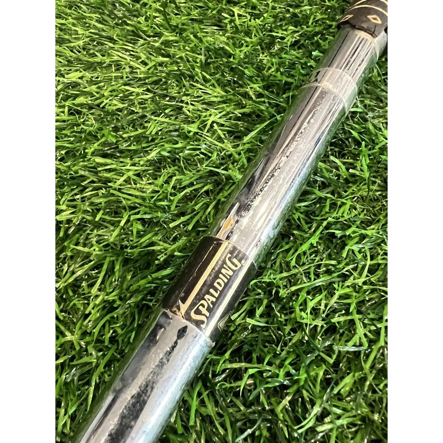 Spalding Executive 5 Wood Steel Shaft Original Grip Worn NECKS TIGHT (fw146)