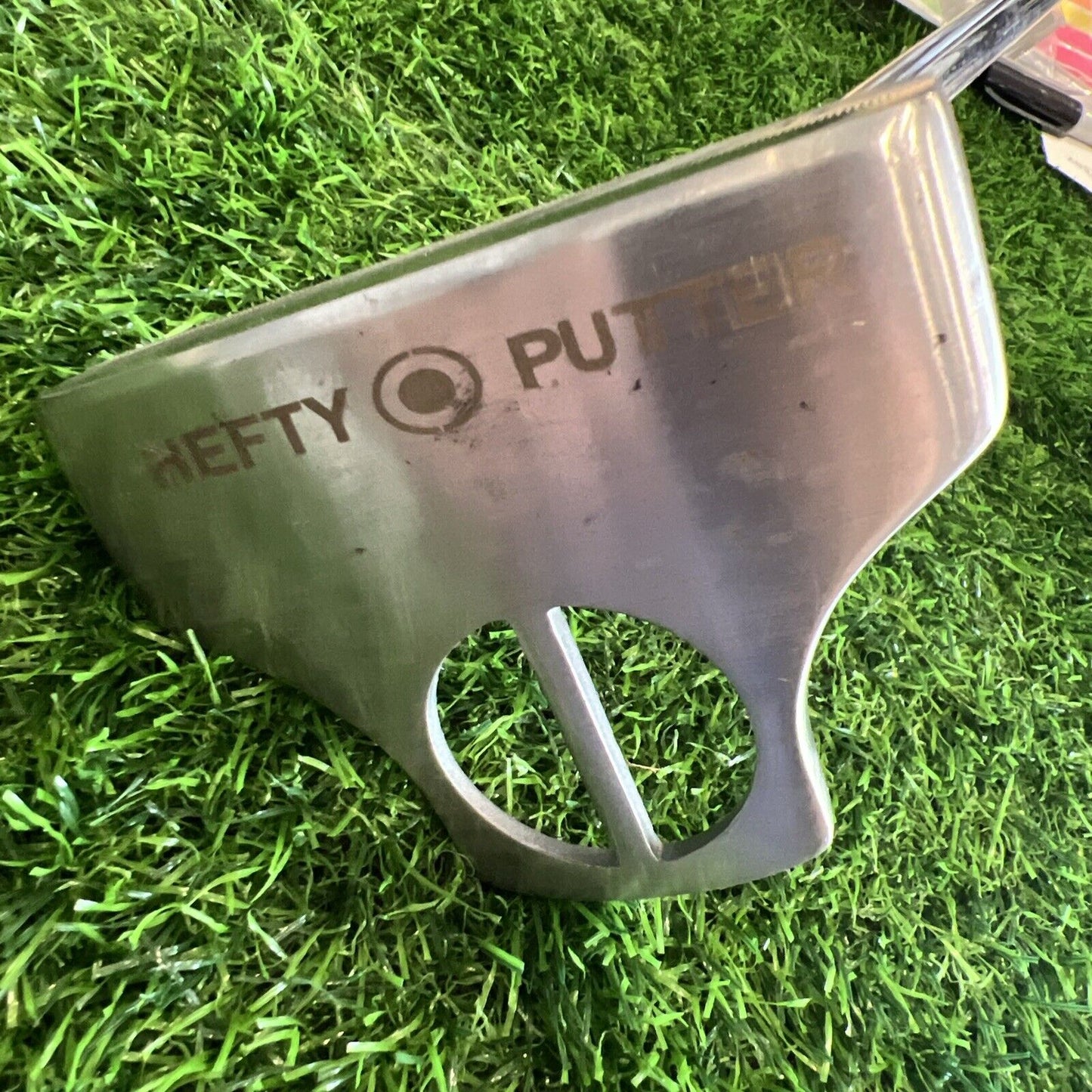 In-A-Zone Hefty Mallet Putter / RH / Steel ~36" / Needs Grip / (P261)