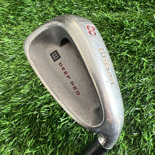 Wilson Deep Red 8 Iron Regular Flex FatShaft RH Tri-ply Regular Fluid Feel -i161