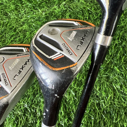 Maxfli Varsity 3 Wood, 3i, 4i Set Regular Flex Graphite & steel Shaft RH Set001