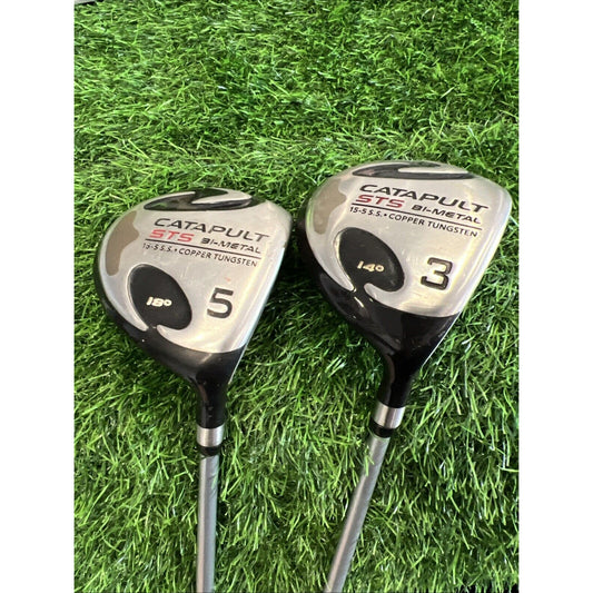 Catapult STS Bi- Metal 14&18° 3&5 Wood SET Copper Tungsten Graphite Shaft Fw208
