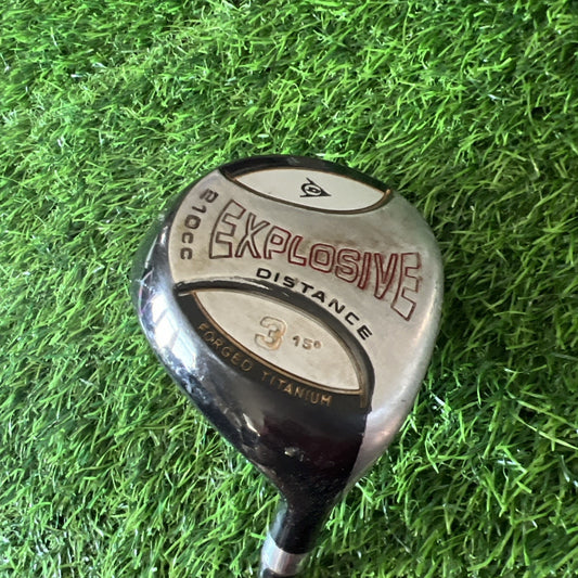 Dunlop Explosive Distance 210cc 15 Fairway 3 Wood Graphite Shaft RH FW225