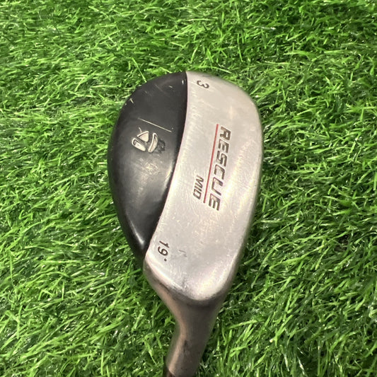 TaylorMade Rescue Mid 3 Hybrid 19* Light Metal Stiff Steel Mens RH Dent H191