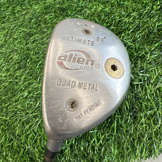ALIEN ULTIMATE Left Hand 21 DEG QUAD METAL 21* FAIRWAY WOOD GOLF CLUB (h164)