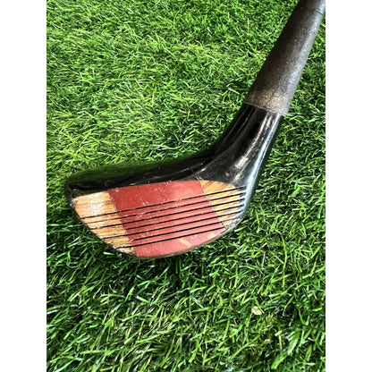 Spalding Executive 5 Wood Steel Shaft Original Grip Worn NECKS TIGHT (fw146)