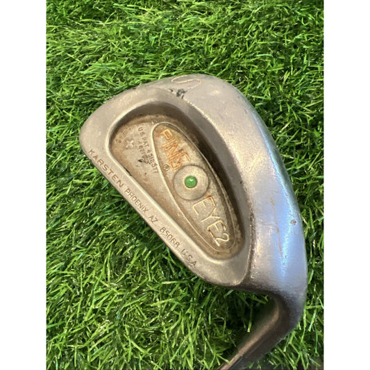 Ping Ping Eye 2+ Green Dot Micro Taper Flex Steel Shaft Sand Wedge (w367)