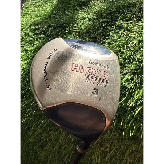 GOLFSMITH HI COR PLUS Forged Face 3 FAIRWAY WOOD 15* RH Stiff Flex (FW119)