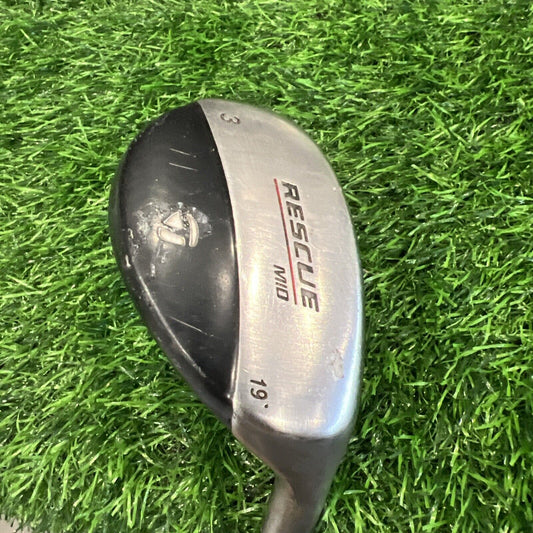 TAYLORMADE RESCUE MID 3 HYBRID 19 DEGREE REG FLEX SHAFT GOLF CLUB RH (H151)