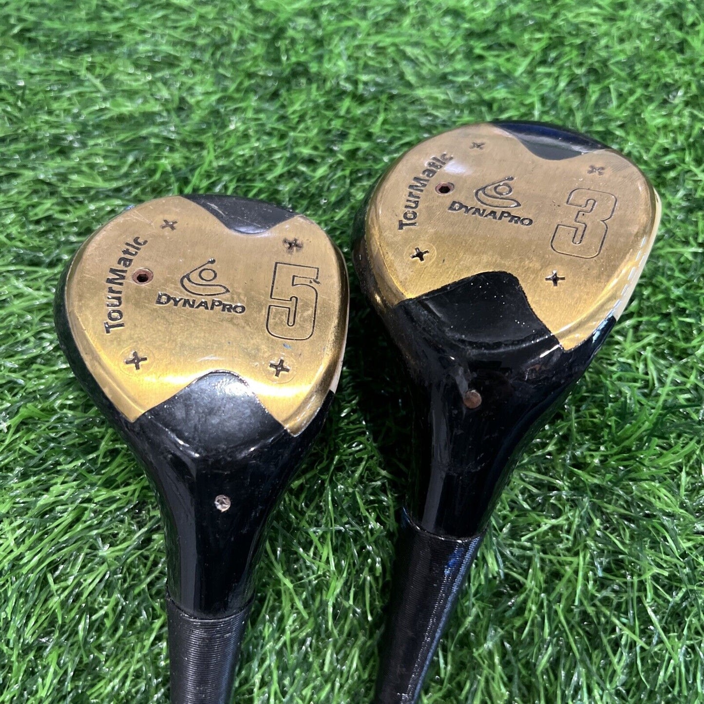 TourMatic Dynapro Persimmon Wood Set 3 & 5 Woods Steel Regular Flex FW184