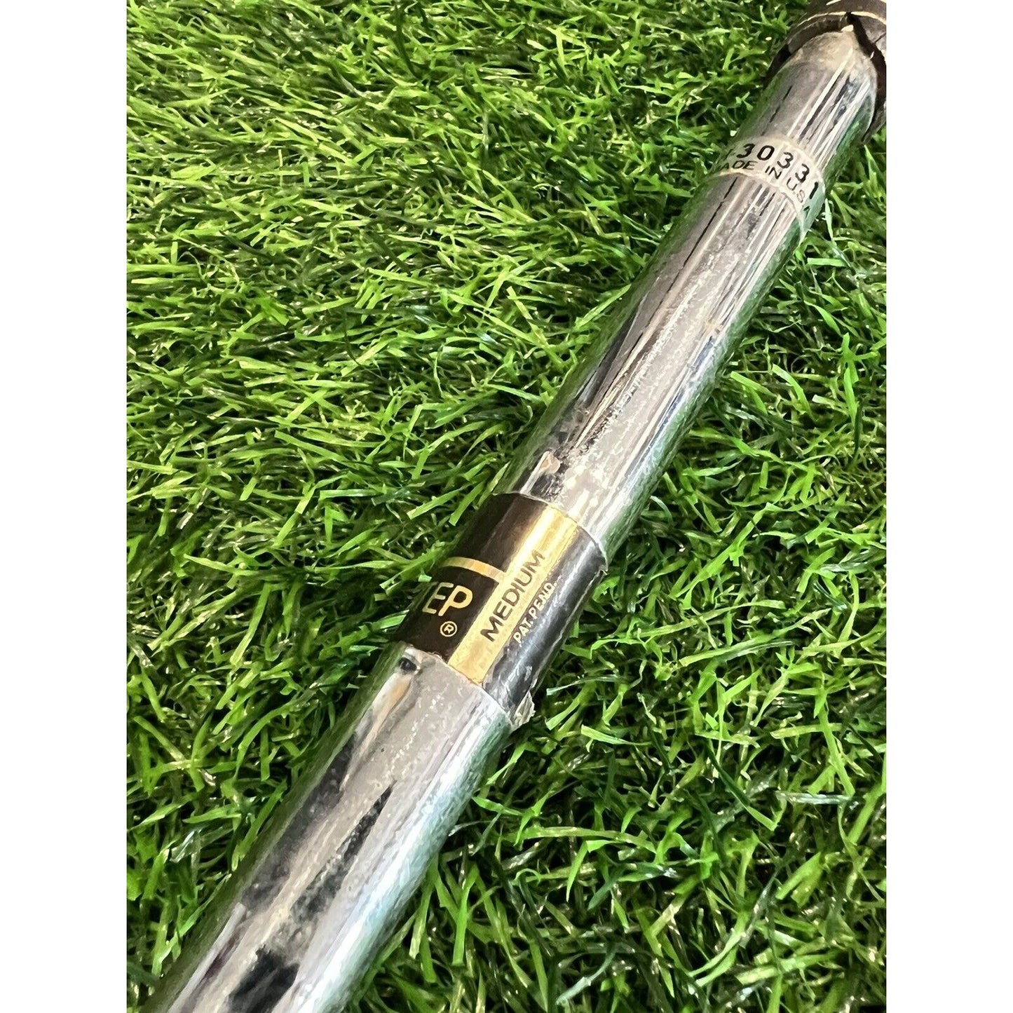 Spalding Executive 5 Wood Steel Shaft Original Grip Worn NECKS TIGHT (fw146)