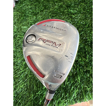 Adams Redline RPM Low Profile Strong 3 Wood Stiff Aldila Graphite Shaft (FW155)