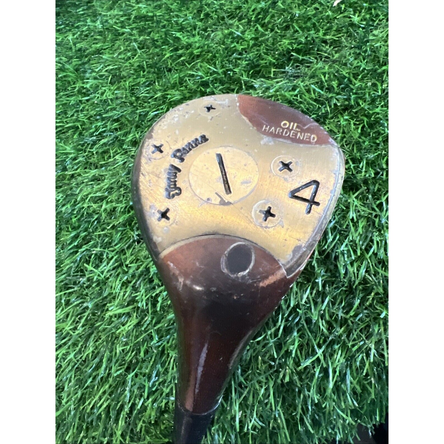 Tony Penna 4 Wood Persimmon Driver Oil Hardened Steel Shafted RH Club - Fw197