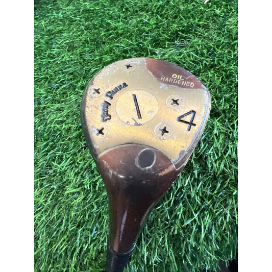 Tony Penna 4 Wood Persimmon Driver Oil Hardened Steel Shafted RH Club - Fw197