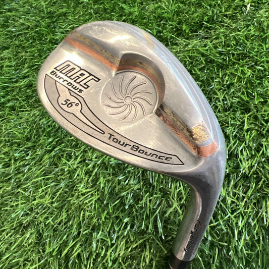 MAC BURROWS 56 DEG TOUR BOUNCE WEDGE GOLF CLUB RARE GRAPHITE SENIOR FLEX W410