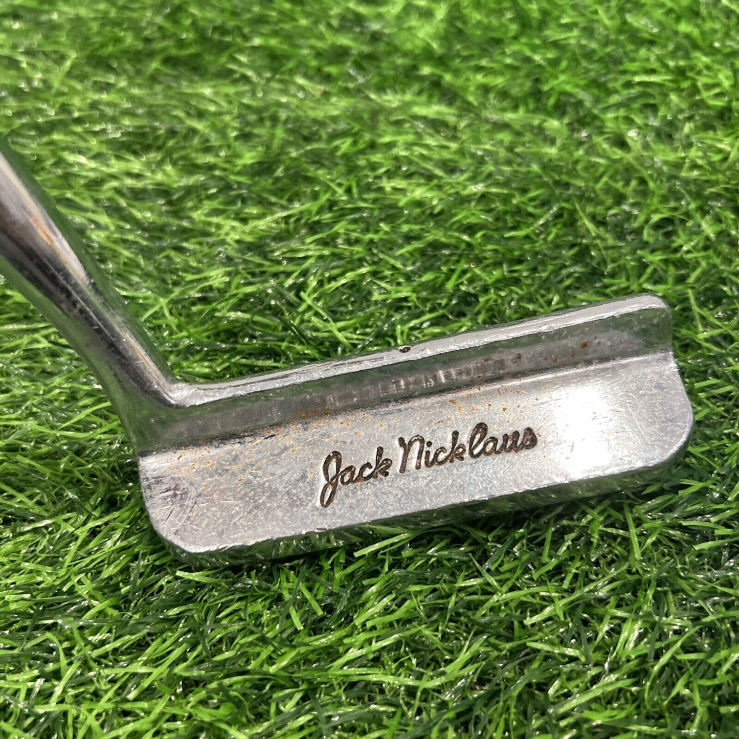 RH MacGregor Jack Nicklaus JN100 Blade Putter 35.5" with Leather Wrap Grip P268