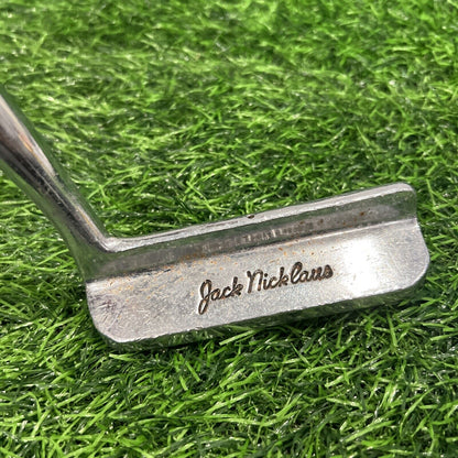RH MacGregor Jack Nicklaus JN100 Blade Putter 35.5" with Leather Wrap Grip P268