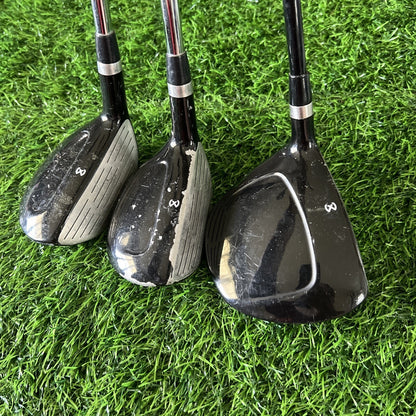 Maxfli Varsity 3 Wood, 3i, 4i Set Regular Flex Graphite & steel Shaft RH Set001