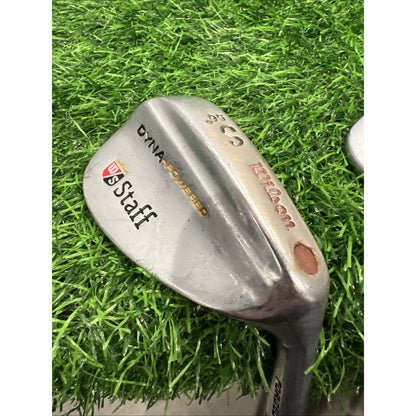 ⭐️Wilson W/S Staff Dyna-Powered Wedge SET⭐️Steel Fat Shaft 52/56/60 🔥
