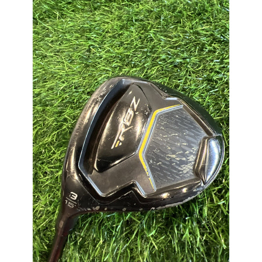Left Handed TaylorMade Golf Club RBZ Black 15* 3 Wood Regular Graphite Fw228