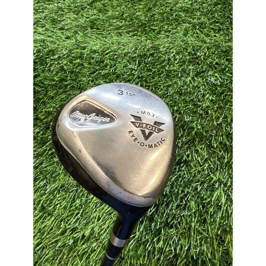 RH MacGregor V-Foil Eye-O-Matic 3 Wood 15° YS-6.1 Regular Flex Graphite (FW111)