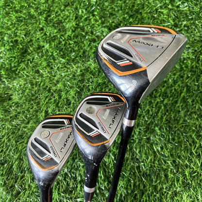 Maxfli Varsity 3 Wood, 3i, 4i Set Regular Flex Graphite & steel Shaft RH Set001