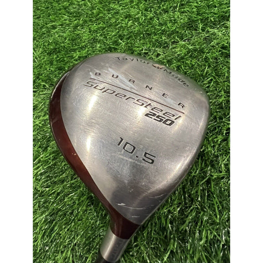 RH TaylorMade Burner SuperSteel 10.5* Driver S-90 Stiff Flex Bubble Graphite